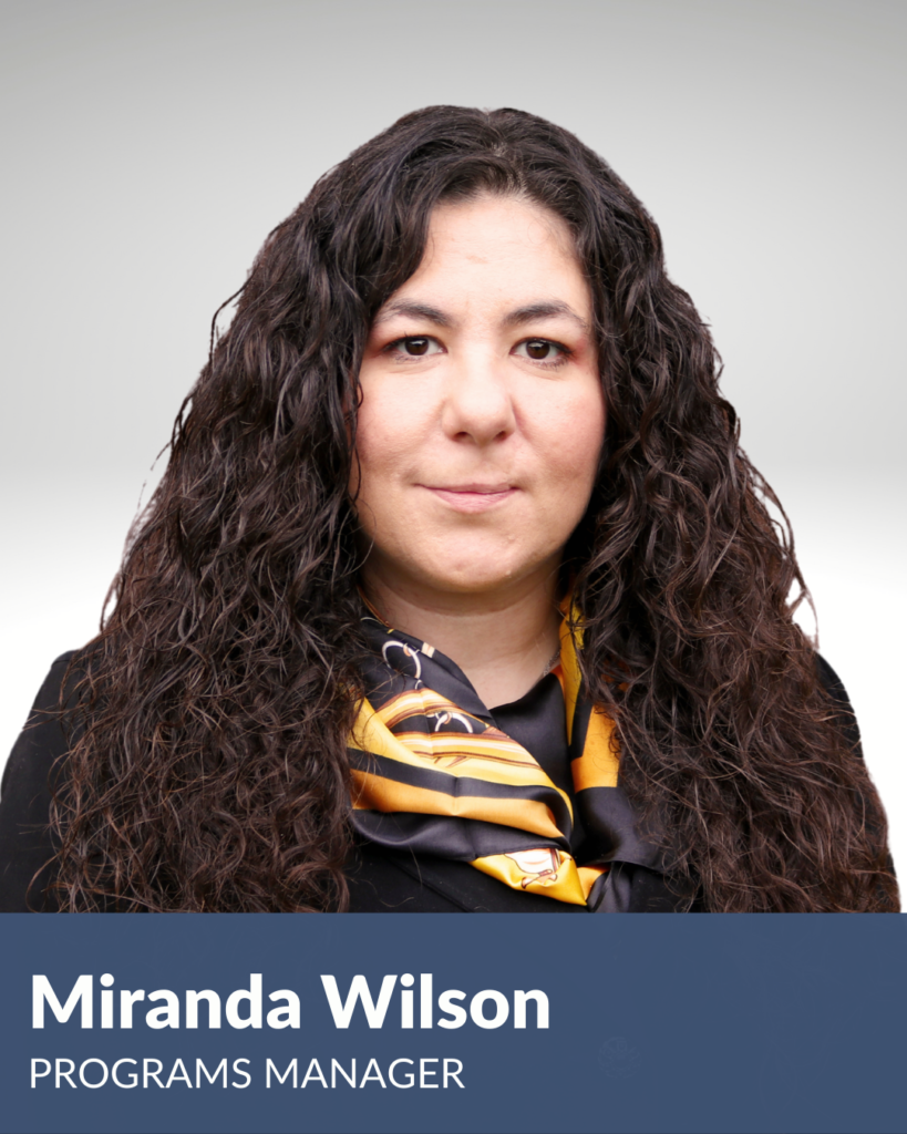 Miranda Wilson, Programs Manager