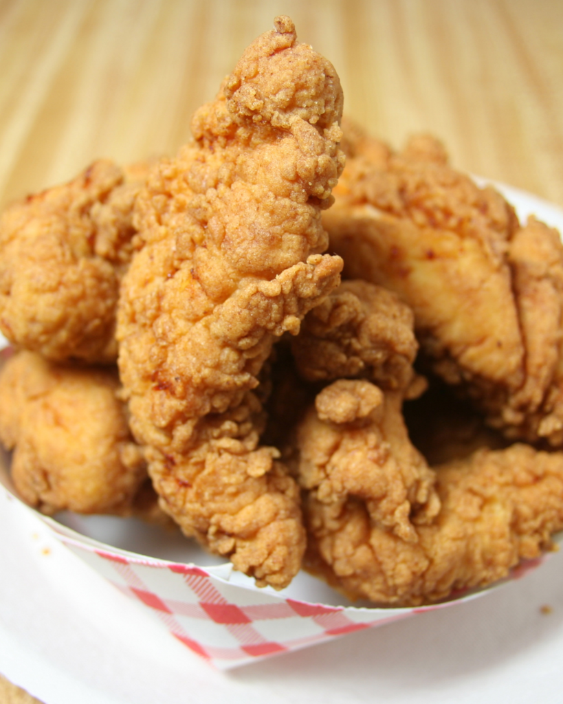 Example of chicken fingers