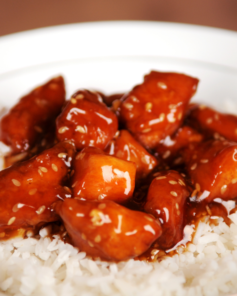 Example of sesame chicken