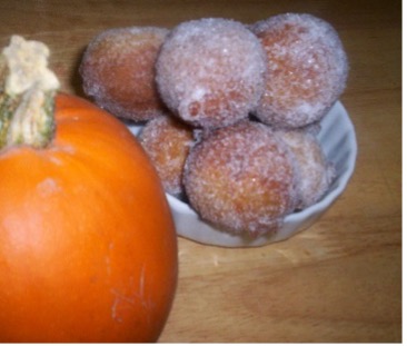 Example of pumpkin donut holes