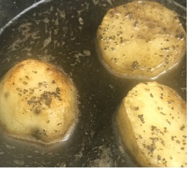 Example of melting potatoes