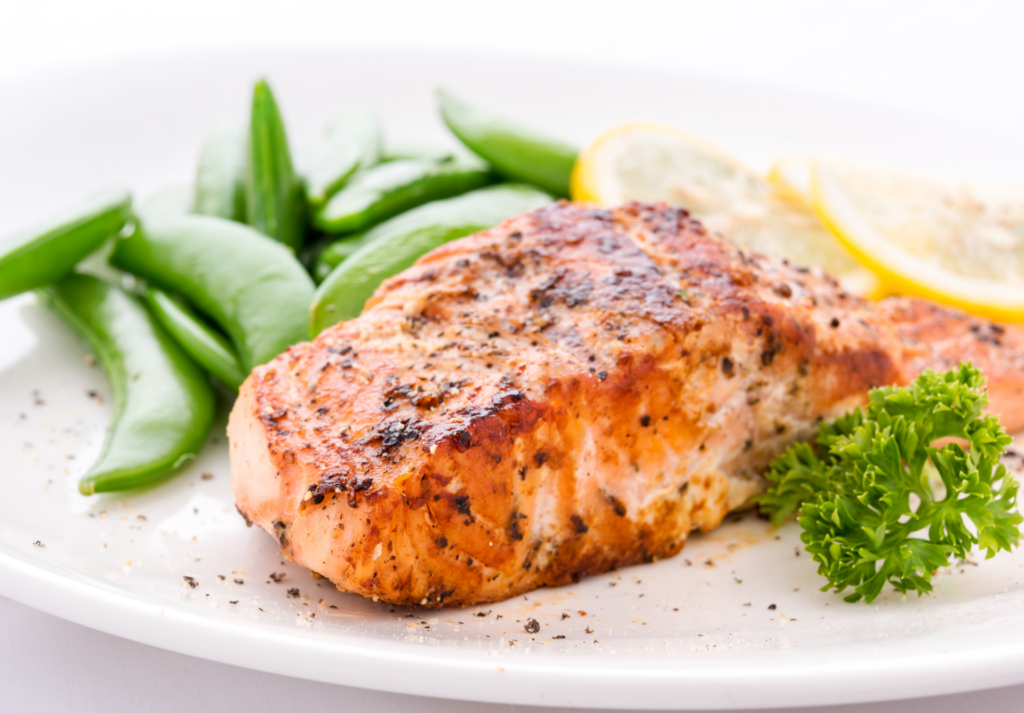 Example of grilled salmon