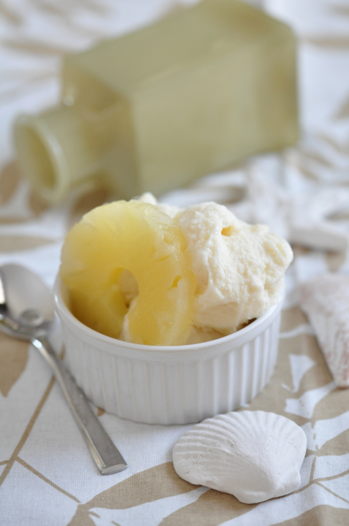 Example of pineapple ice cream