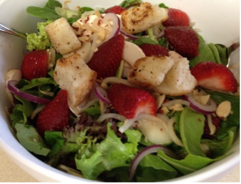 Example of a Strawberry Vegetable Salad