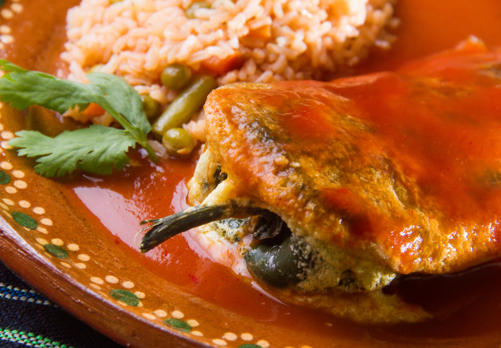 Example of chili rellenos