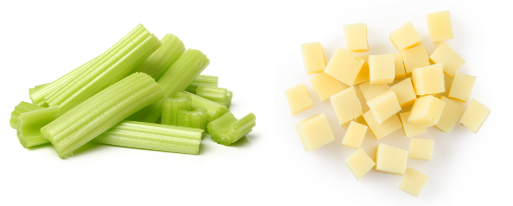 Example of celery and cheese